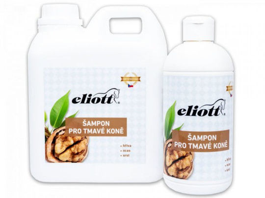 Obrázek Eliott Veterinární šampon pro tmavé koně s ořechem