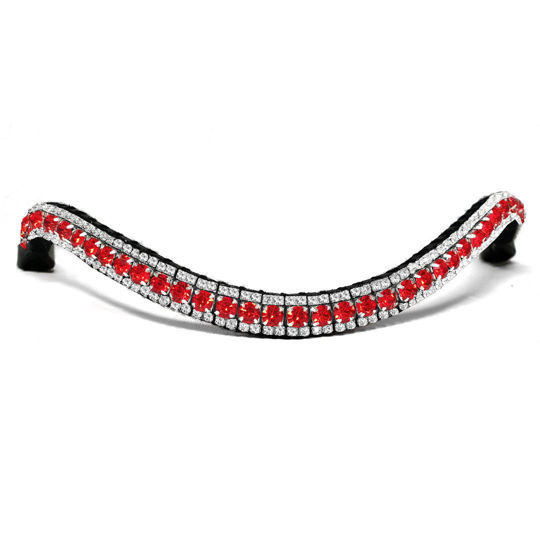Picture of Browband Crystal & Red - Subtile